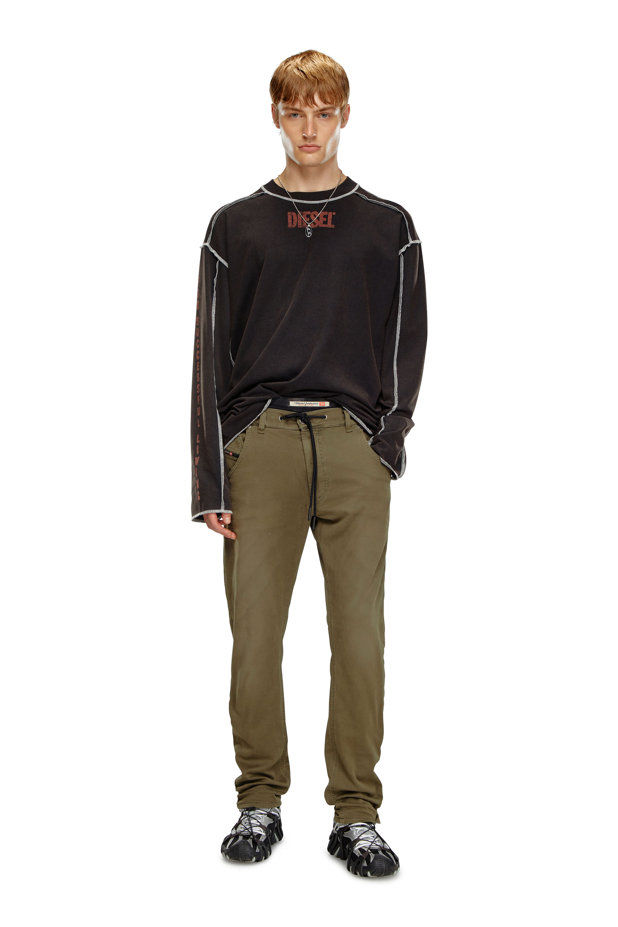 Diesel - Tapered 2030 D-Krooley Joggjeans® 0670M, Military Green - Image 5