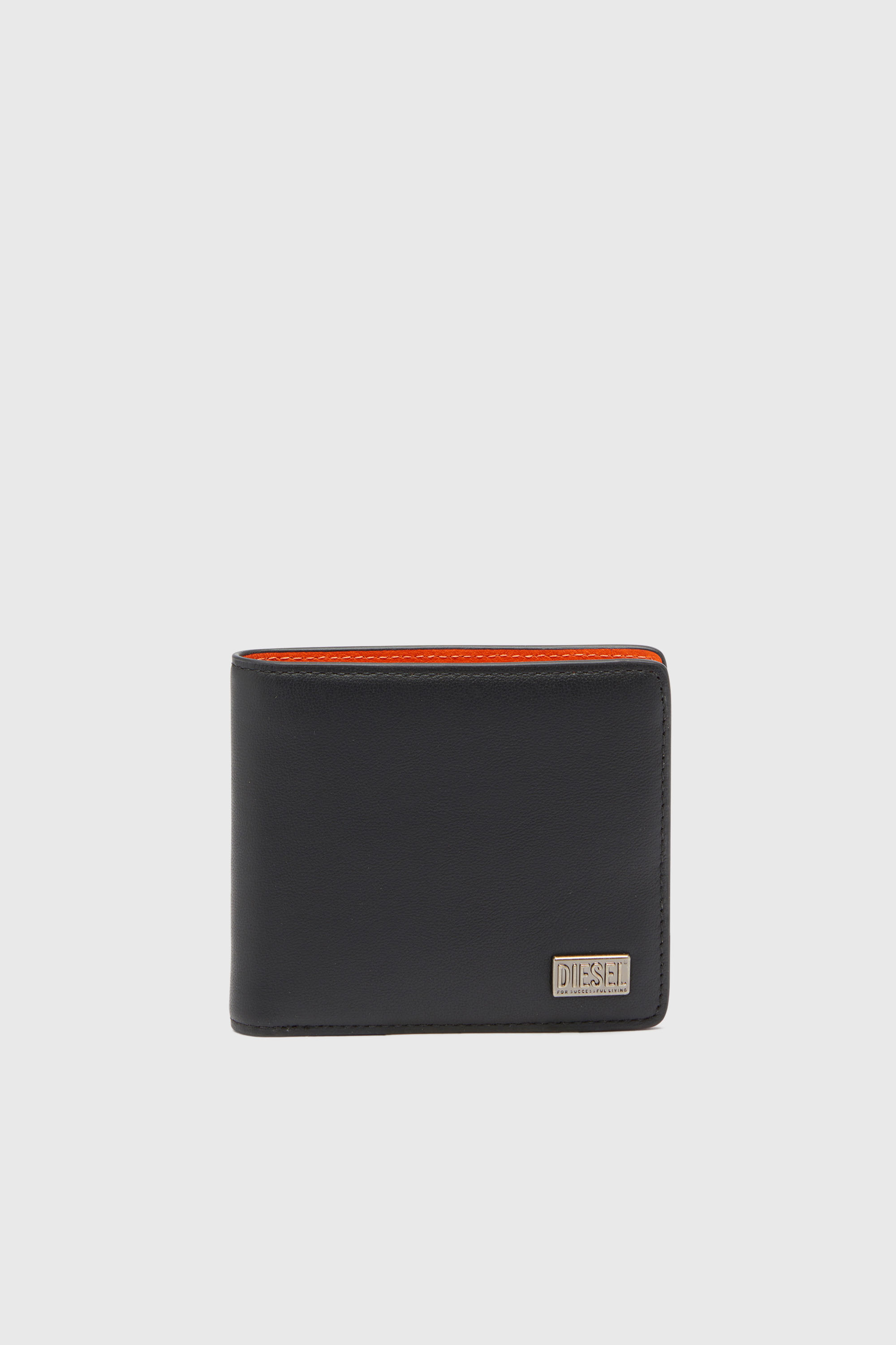 BISCOTTO BI-FOLD COIN S 3D, Black/Orange