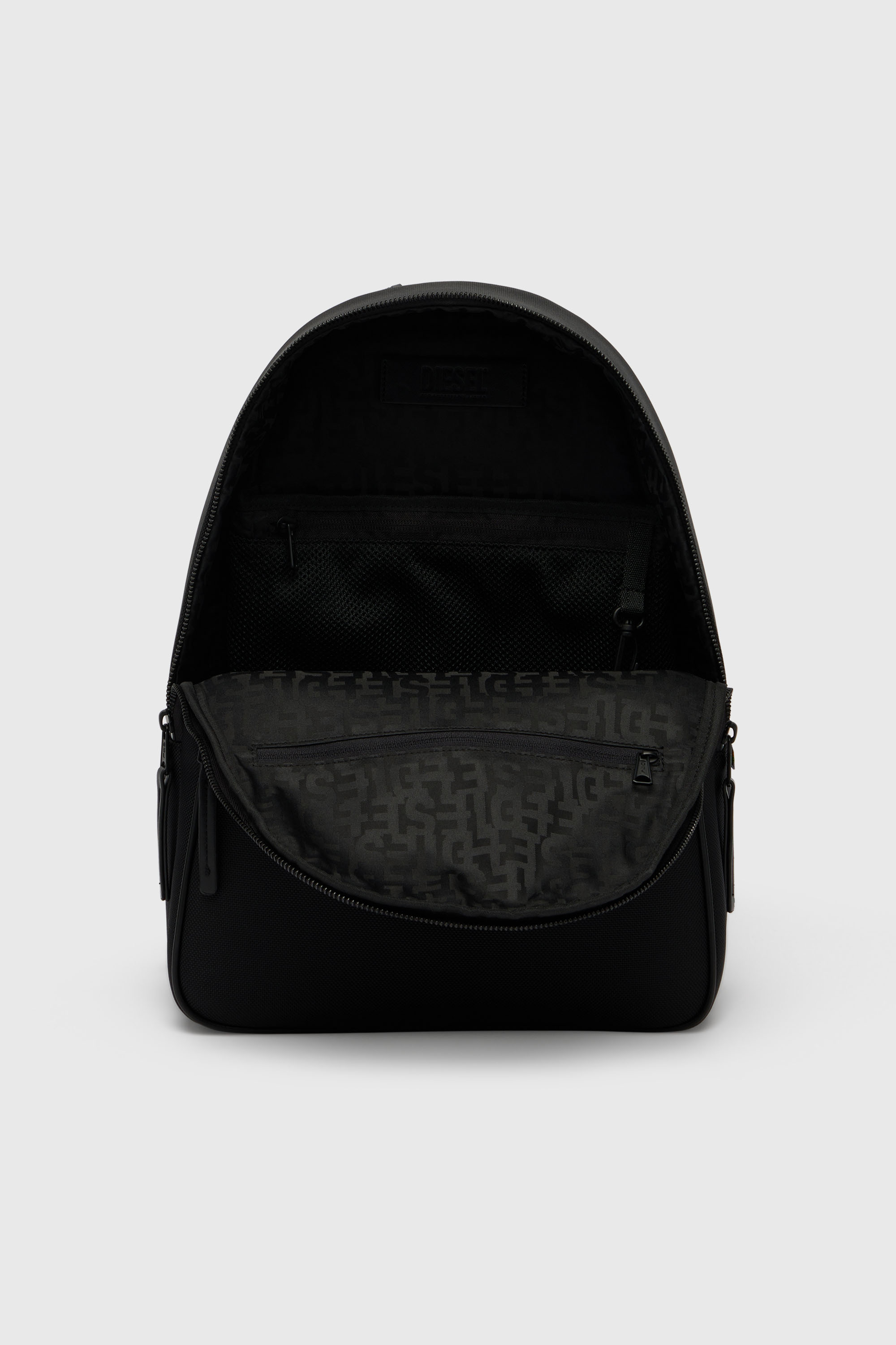 Diesel - HOLI-D BACKPACK M, Unisex's Holi-D - Backpack in nylon with Oval D logo in Black - 5