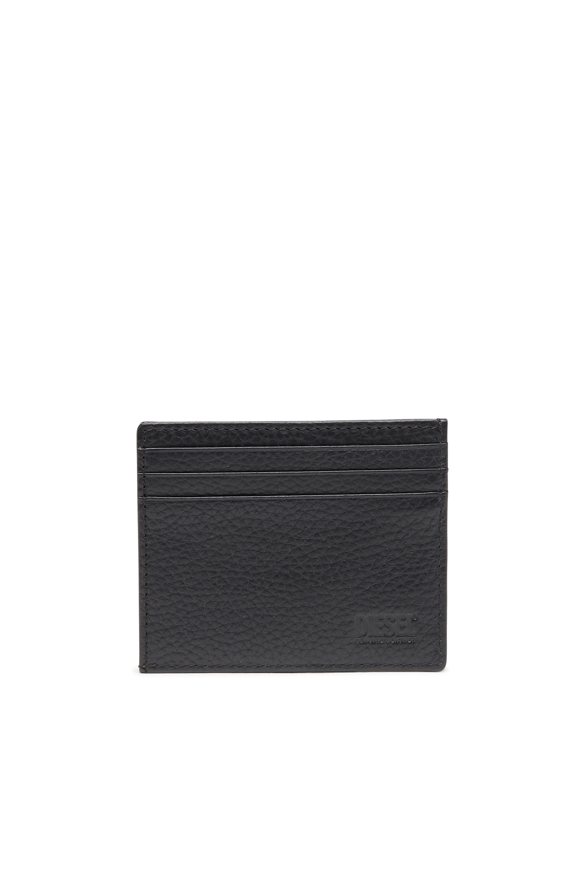 Diesel - CARD CASE, Man Card case in grained leather in Black - Image 3