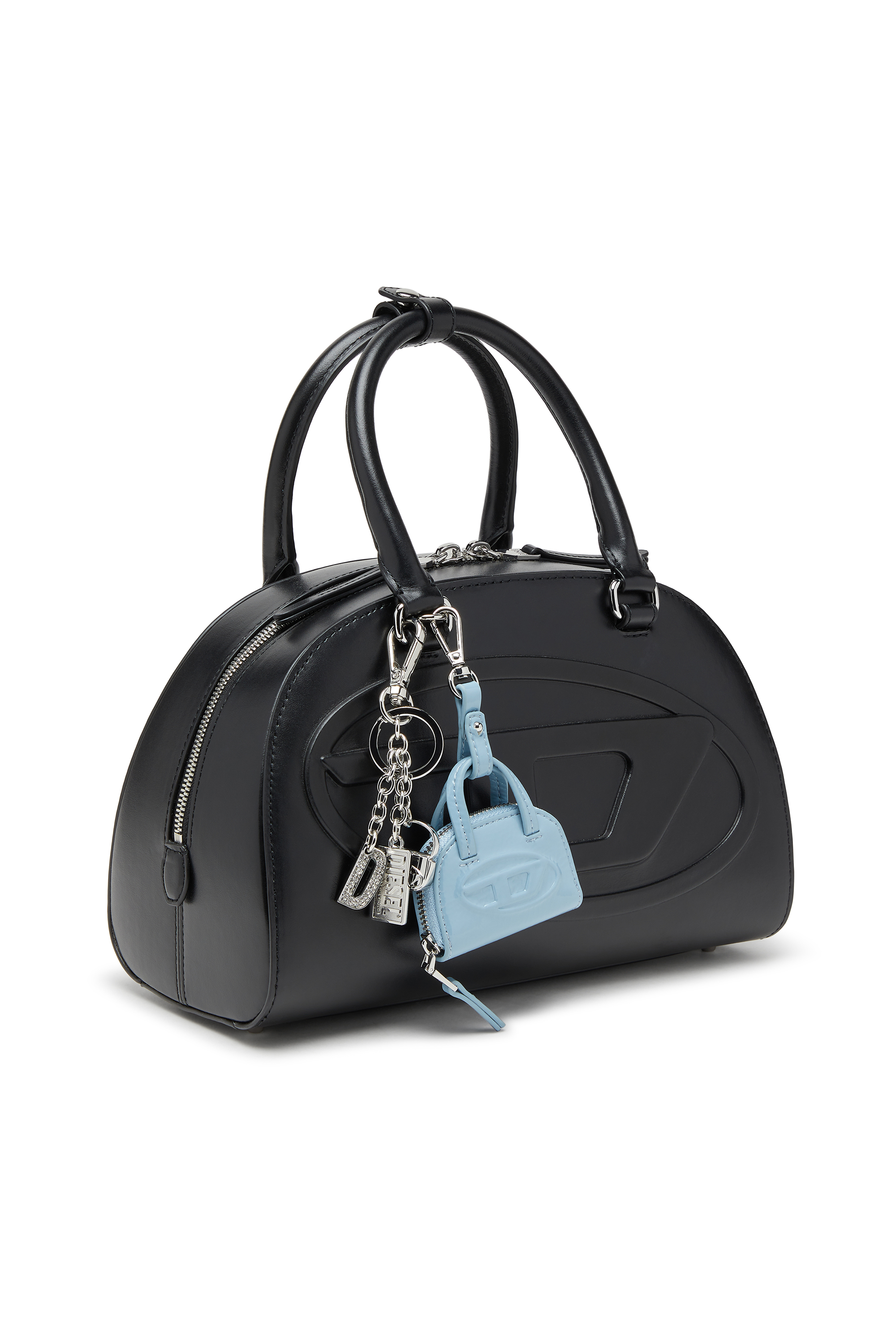 Diesel - 1DR KEY MULTICHARM, Woman's Metal keyring with logo charms in Silver - 2