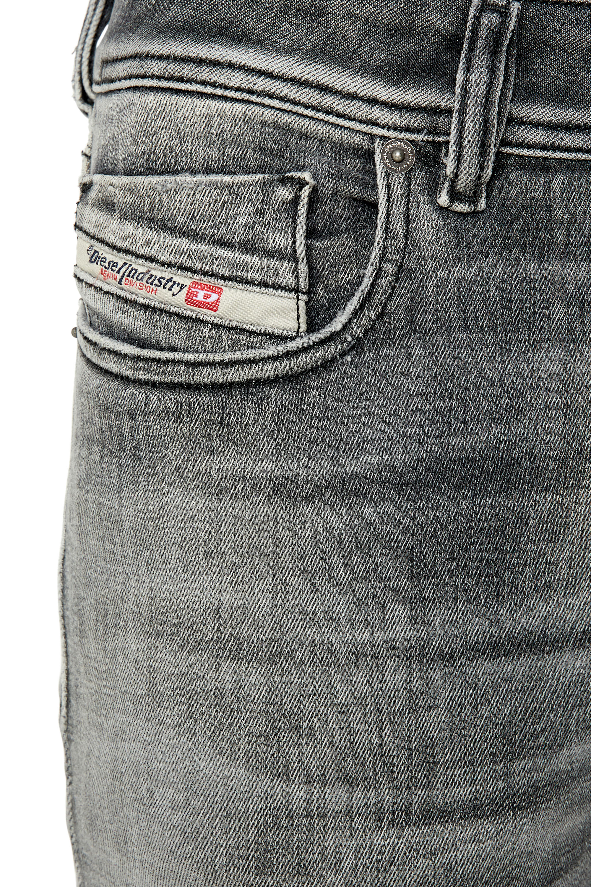 Diesel - Skinny Jeans 1979 Sleenker 09E71, Black/Dark grey - Image 3