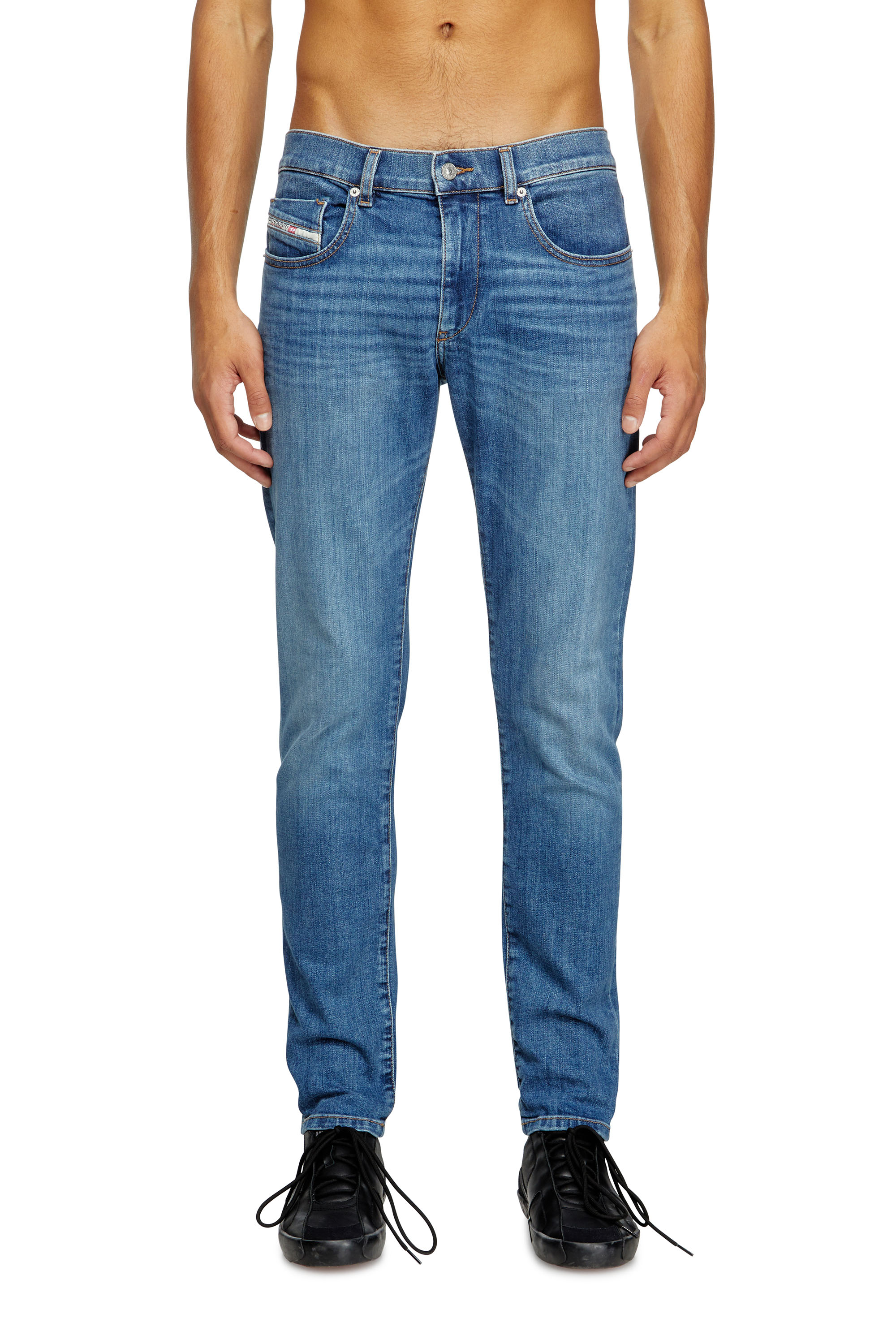 Diesel - Man's Slim Jeans 2019 D-Strukt 0KIAL, Light Blue - 3