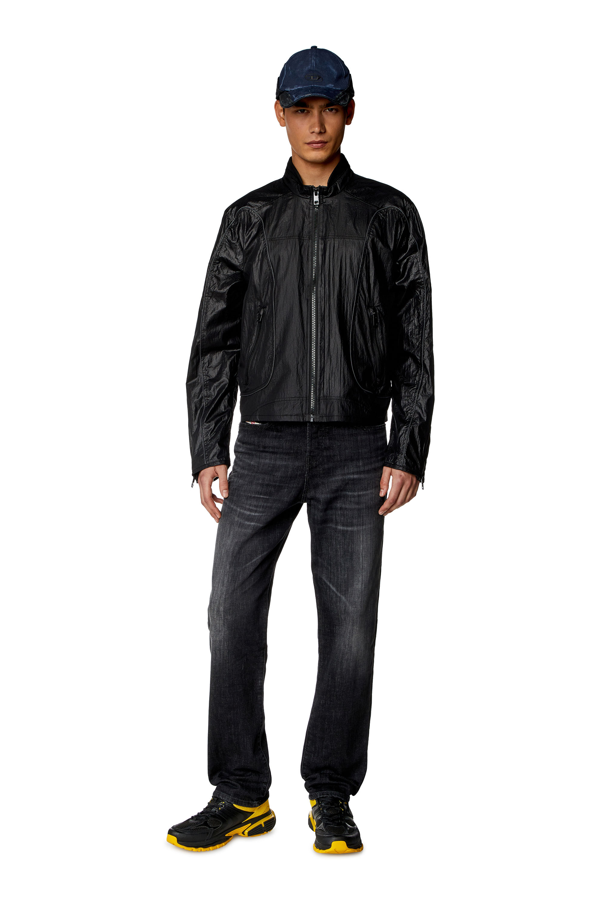 Diesel - Man Straight Jeans 2020 D-Viker 09H34, Black/Dark grey - Image 2