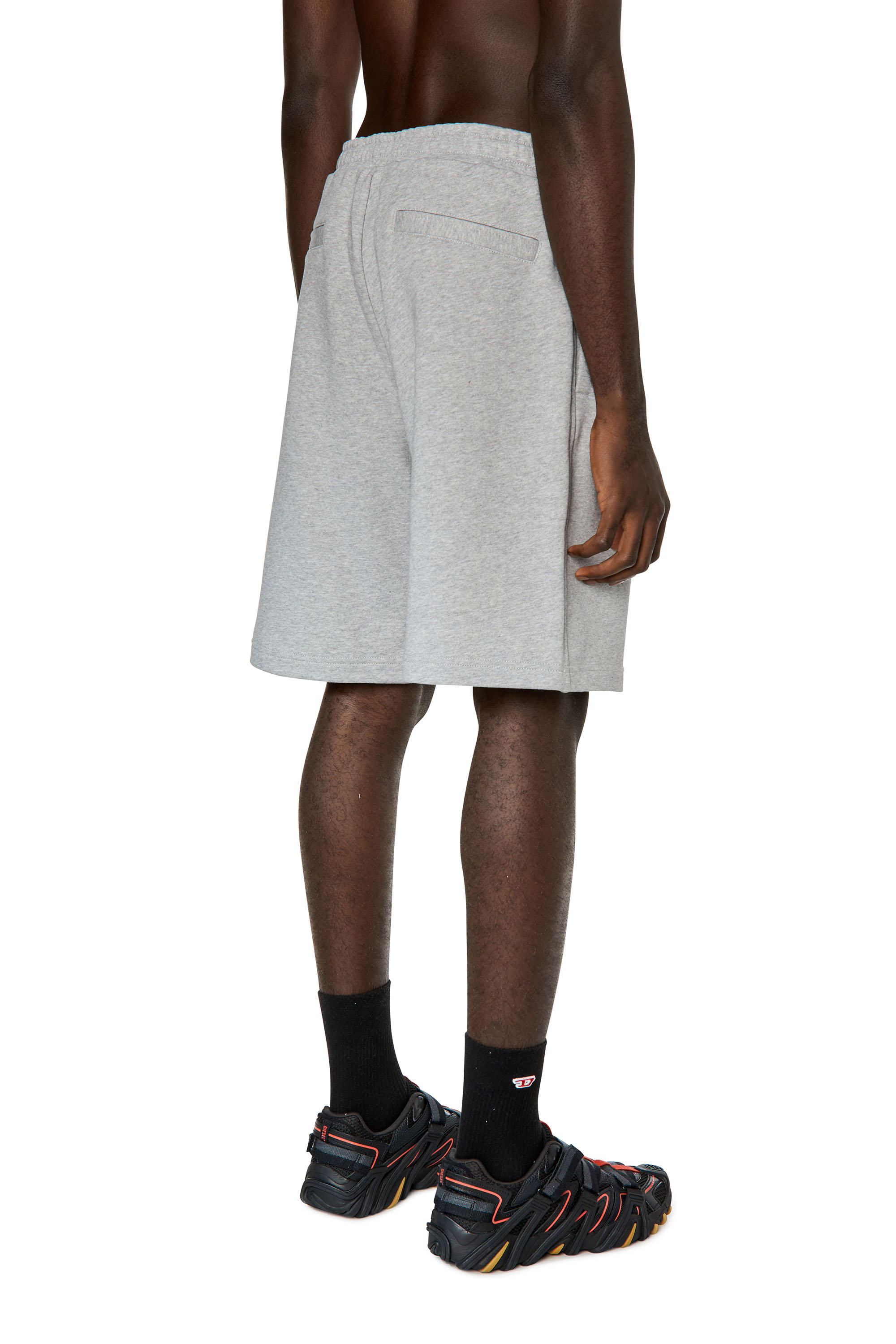 Diesel - P-CROWN-DIV, Man Sweat shorts with embroidered logo in Grey - Image 3