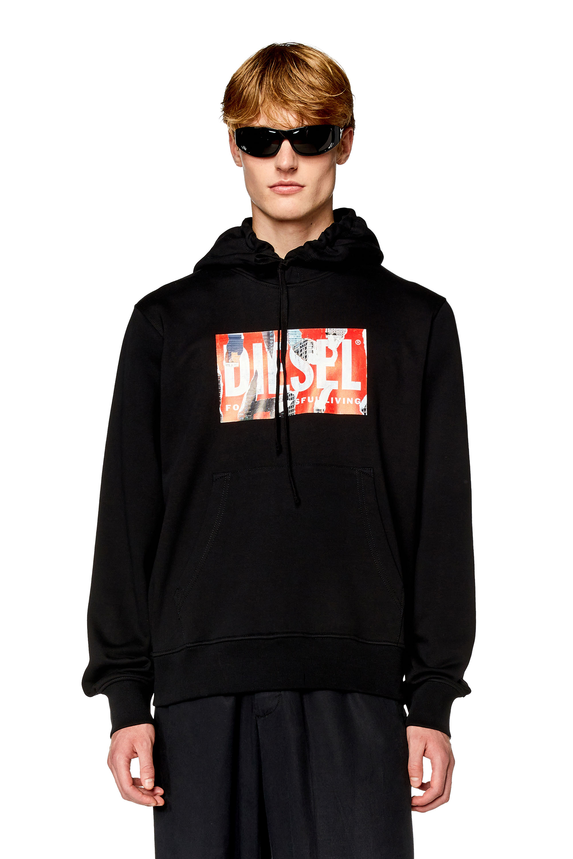 Diesel - S-GINN-HOOD-L4, Black - Image 1