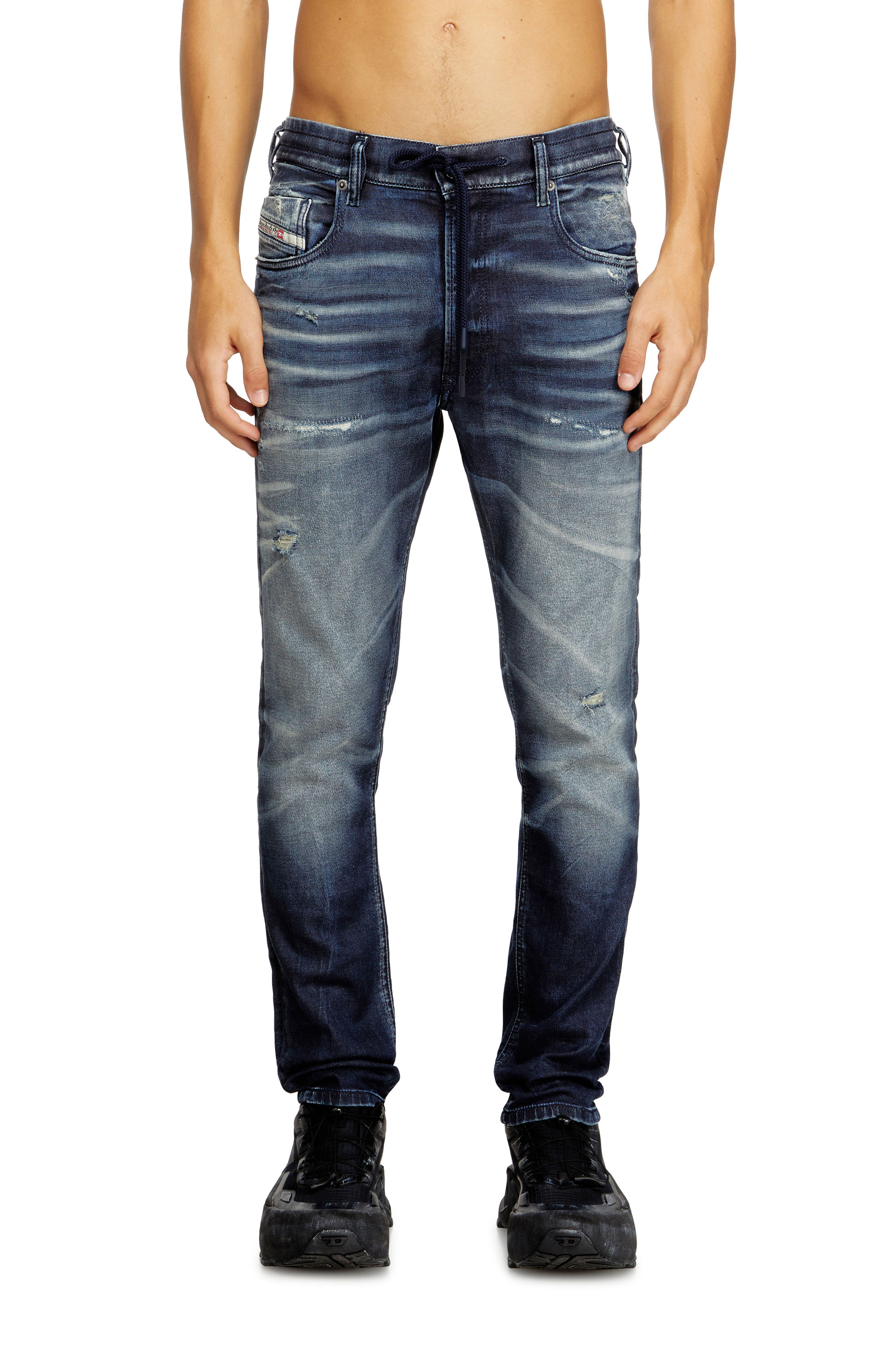 Diesel - Man's Regular 2032 D-Krooley Joggjeans® 068UD, Dark Blue - 1