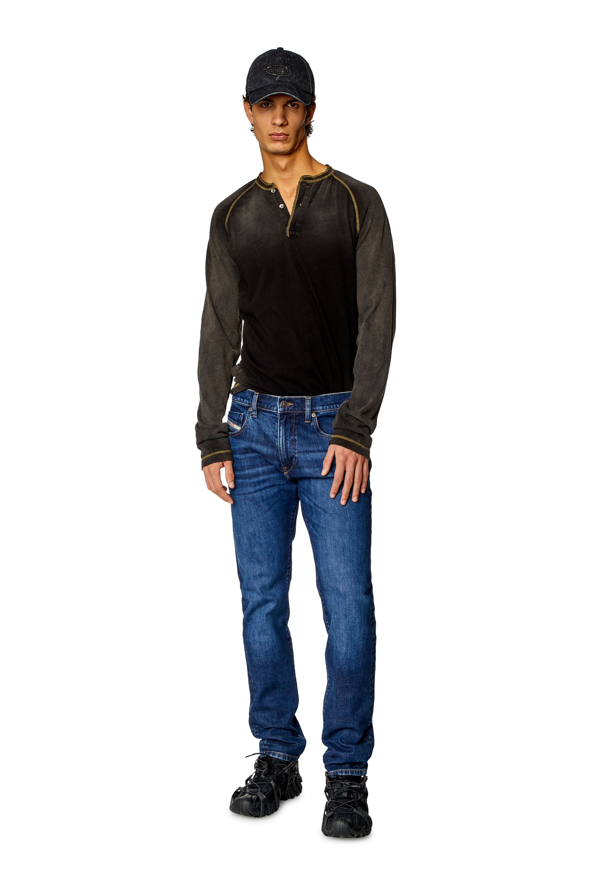 Diesel - Man Slim Jeans 2019 D-Strukt 0PFAZ, Dark Blue - Image 2