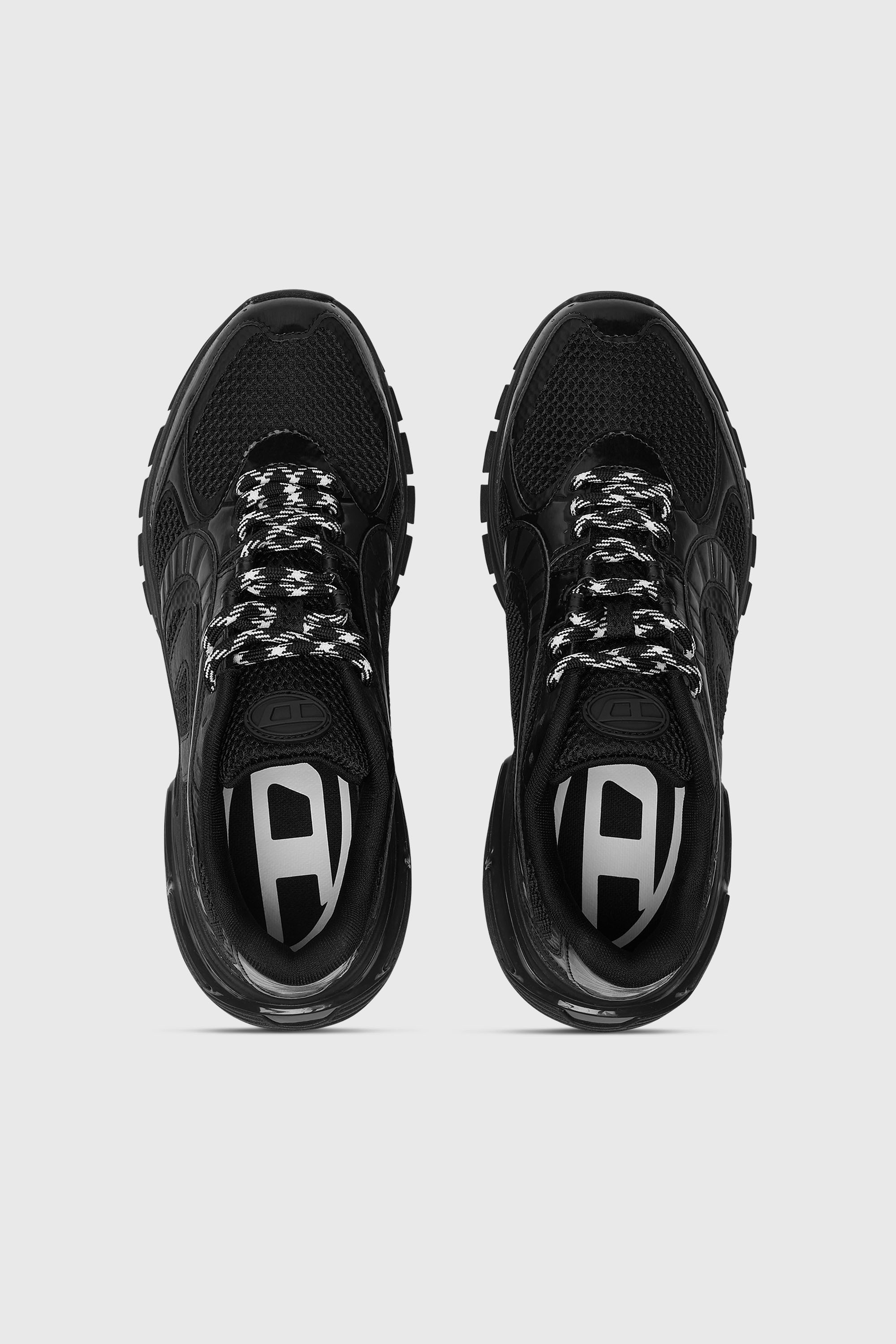 Diesel - S-PRO-V-DENSE LOW, Man's S-Pro-V-Dense-Mesh sneakers with Oval D logo in Black - 4