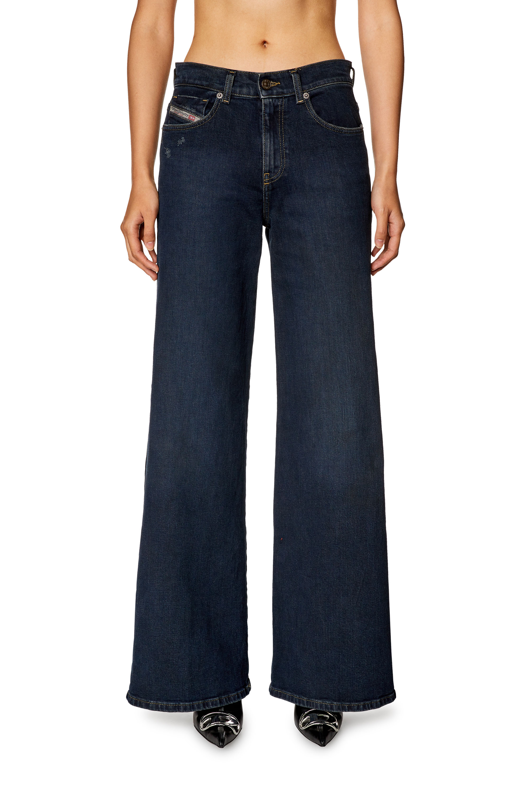 Diesel - Woman Bootcut and Flare Jeans 1978 D-Akemi 09H48, Dark Blue - Image 1