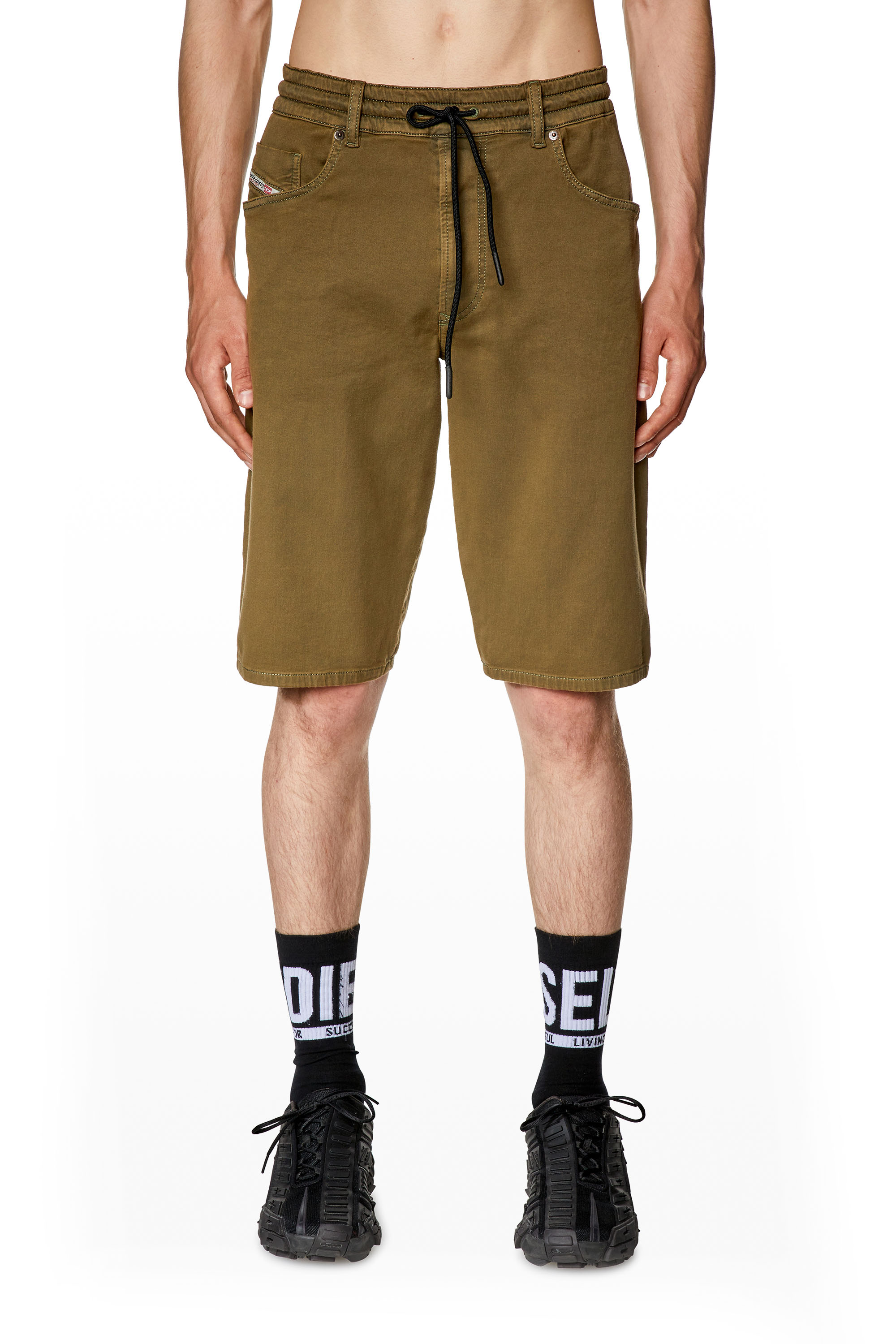 Diesel - D-KROOLEY-SHORT JOGG, Military Green - Image 1