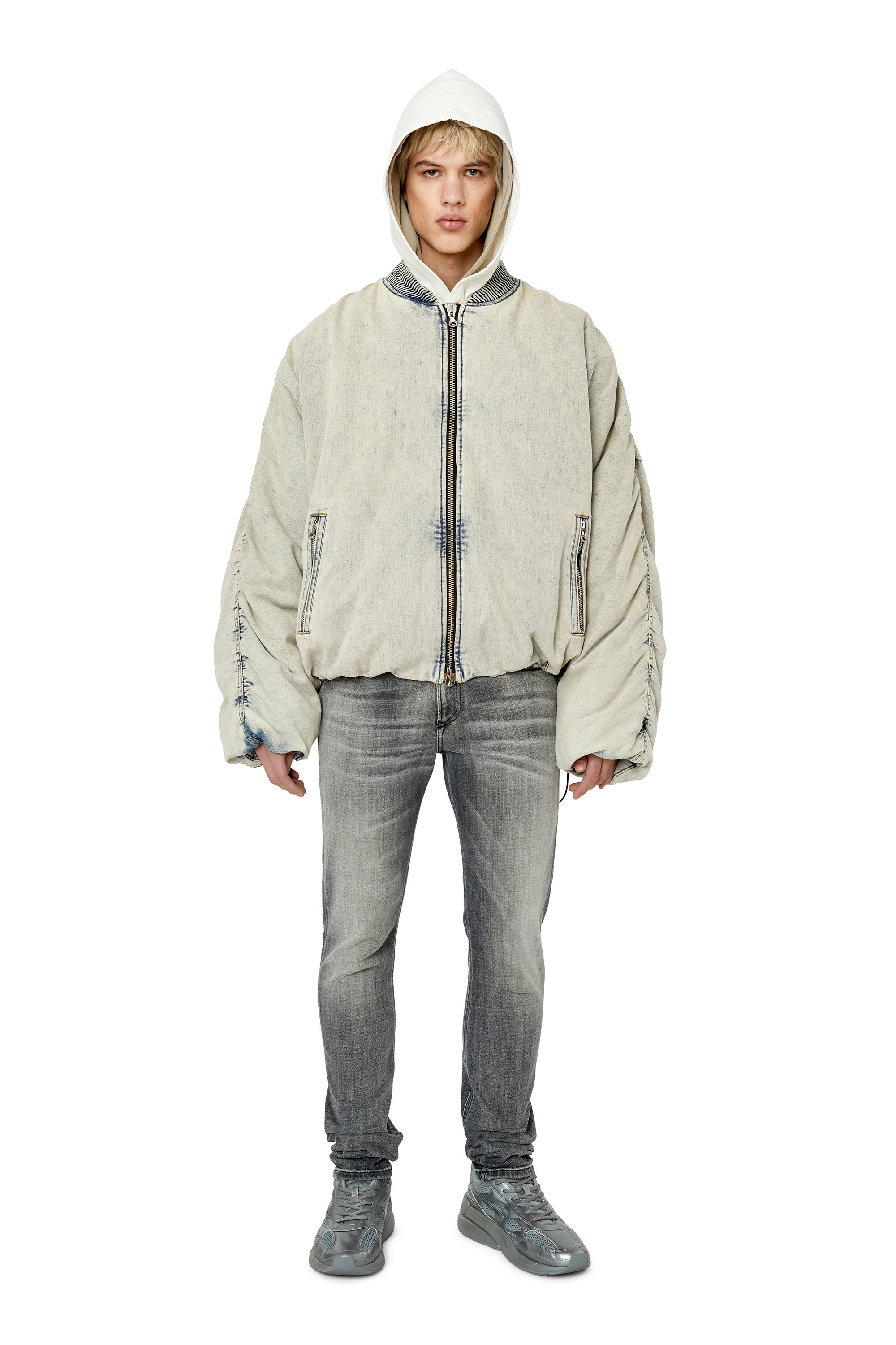 Diesel - Man's Skinny Jeans 1979 Sleenker 09E71, Black/Dark grey - 1