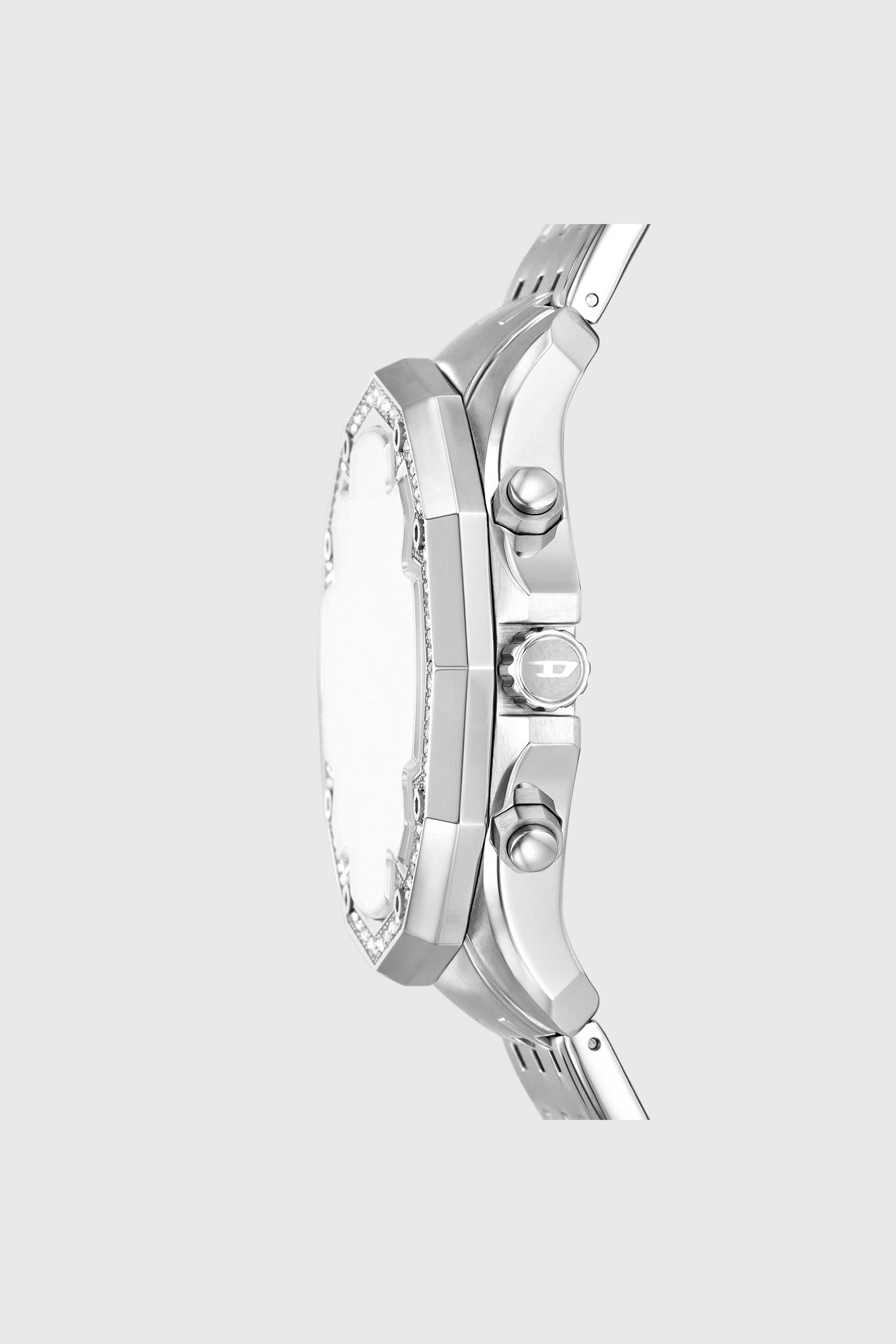 Diesel - DZ4734 WATCH, Man's Stinger pav&eacute; stainless steel watch in Silver - 2